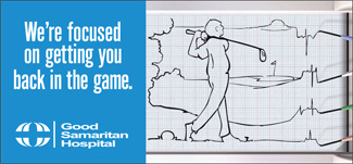 Good Samaritan Hospital Golf Outdoor Board